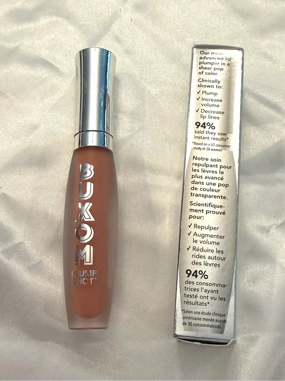 Buxom Plump Shot Sheer Tint Collagen-Infused Lip Serum Gloss SOFT BLUSH New